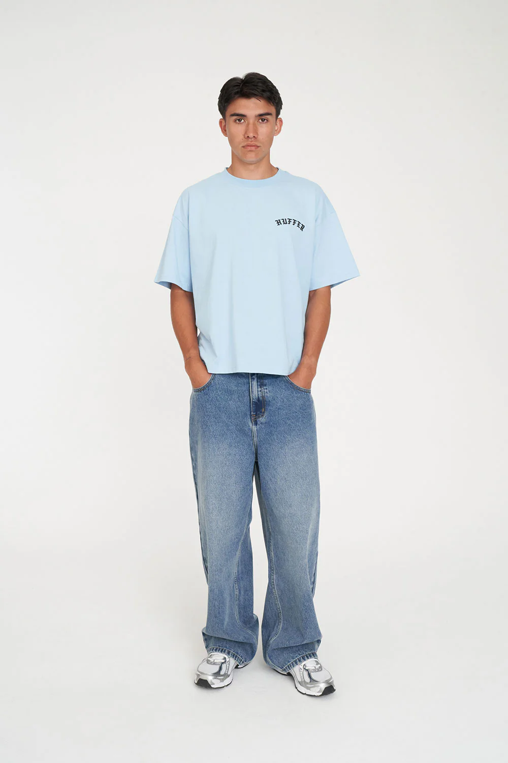 BLOCK CROP TEE 220/BOLDE ICEBERG - Image 3