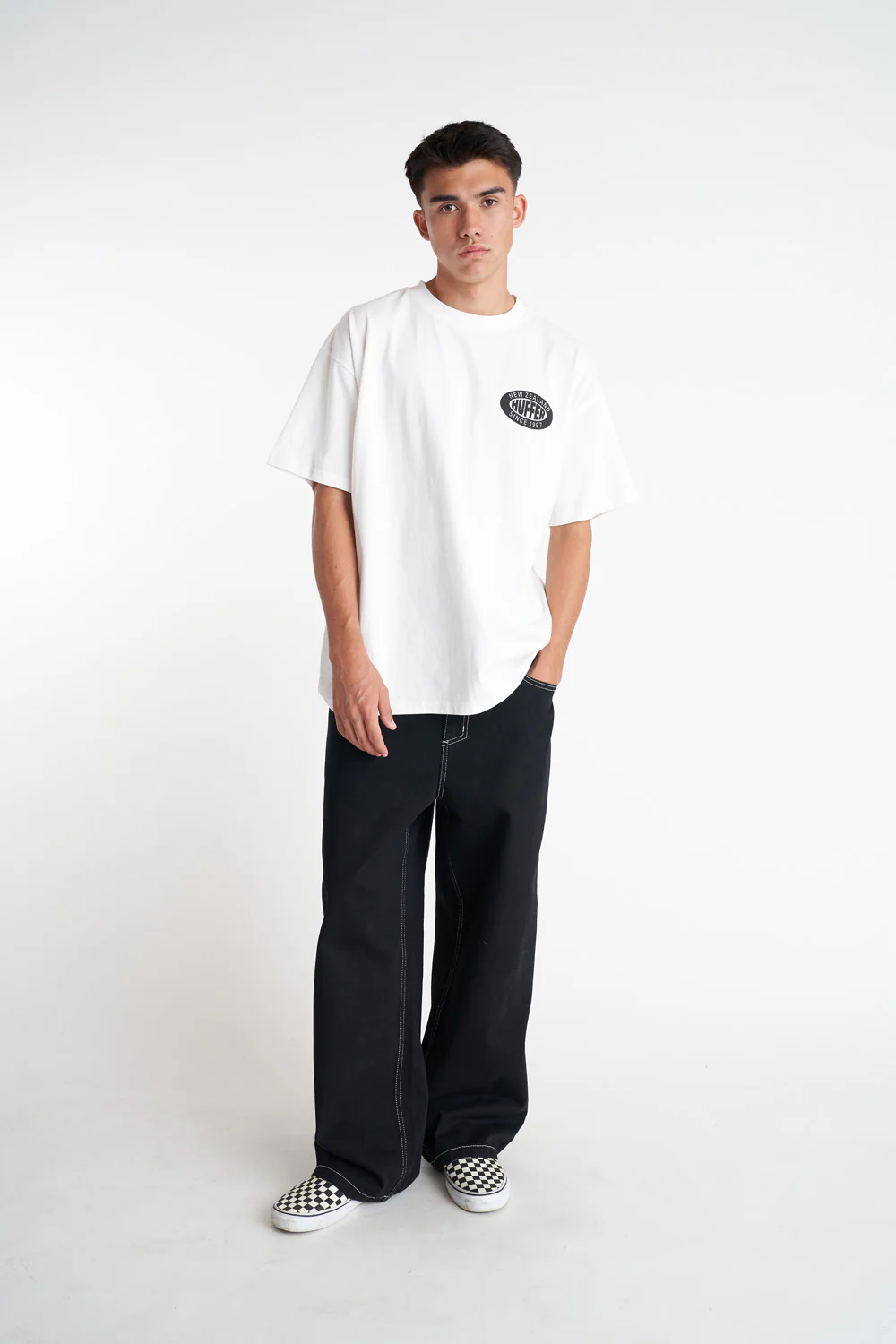 BLOCK TEE 220/HOMIE CHALK - Image 3