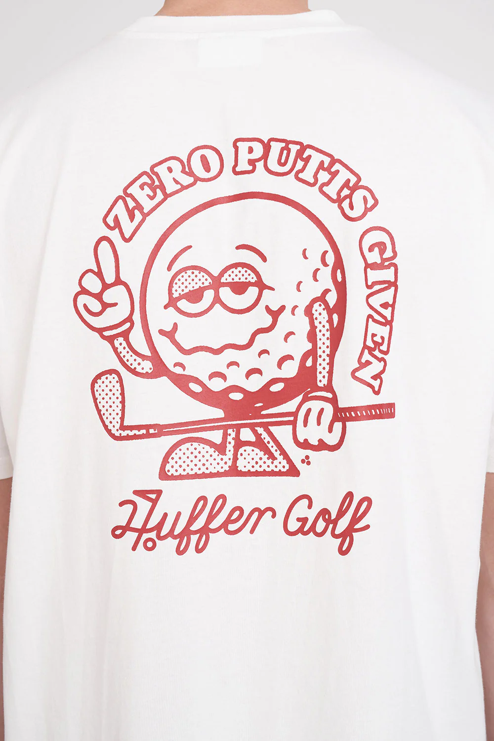 MENS BLOCK TEE 220/ZERO PUTTS CHALK - Image 5