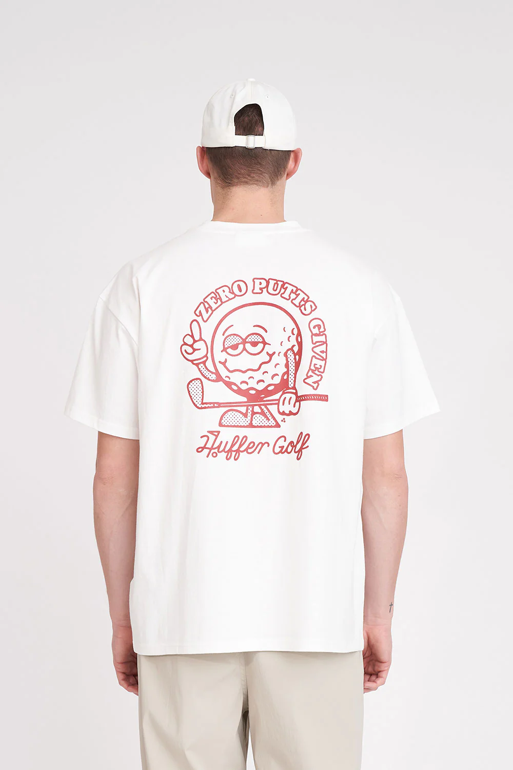 MENS BLOCK TEE 220/ZERO PUTTS CHALK - Image 6