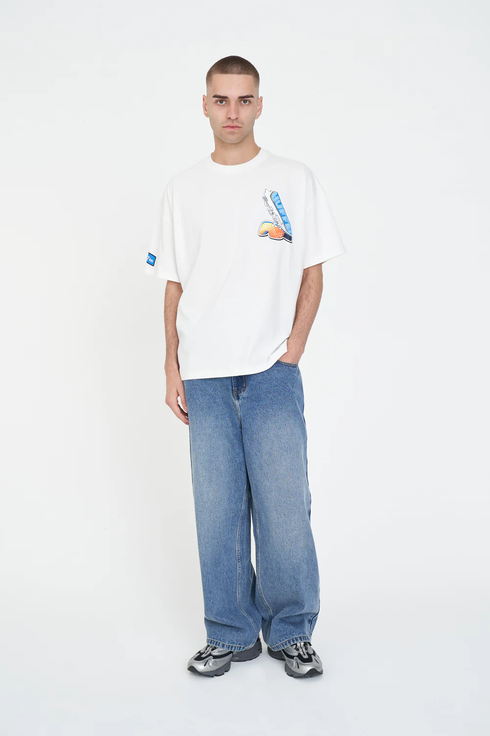 BOX TEE 220/NO BAD TURNS CHALK - Image 4