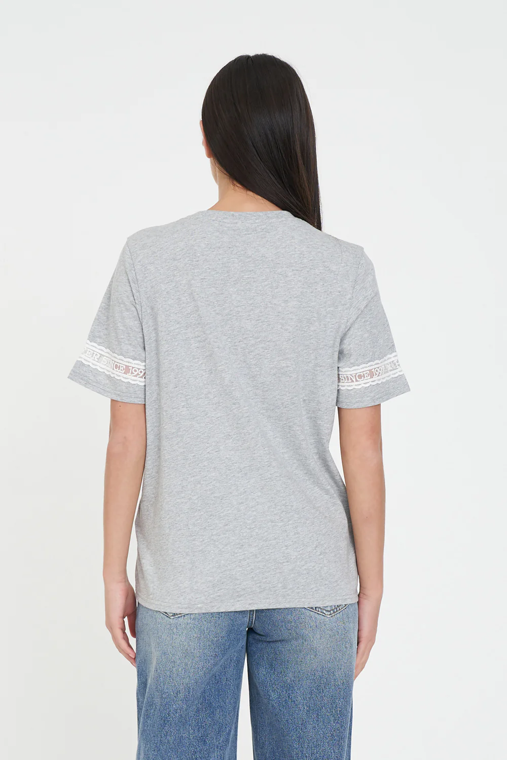 CHERIE CLASSIC TEE 170 GREY MARLE - Image 5