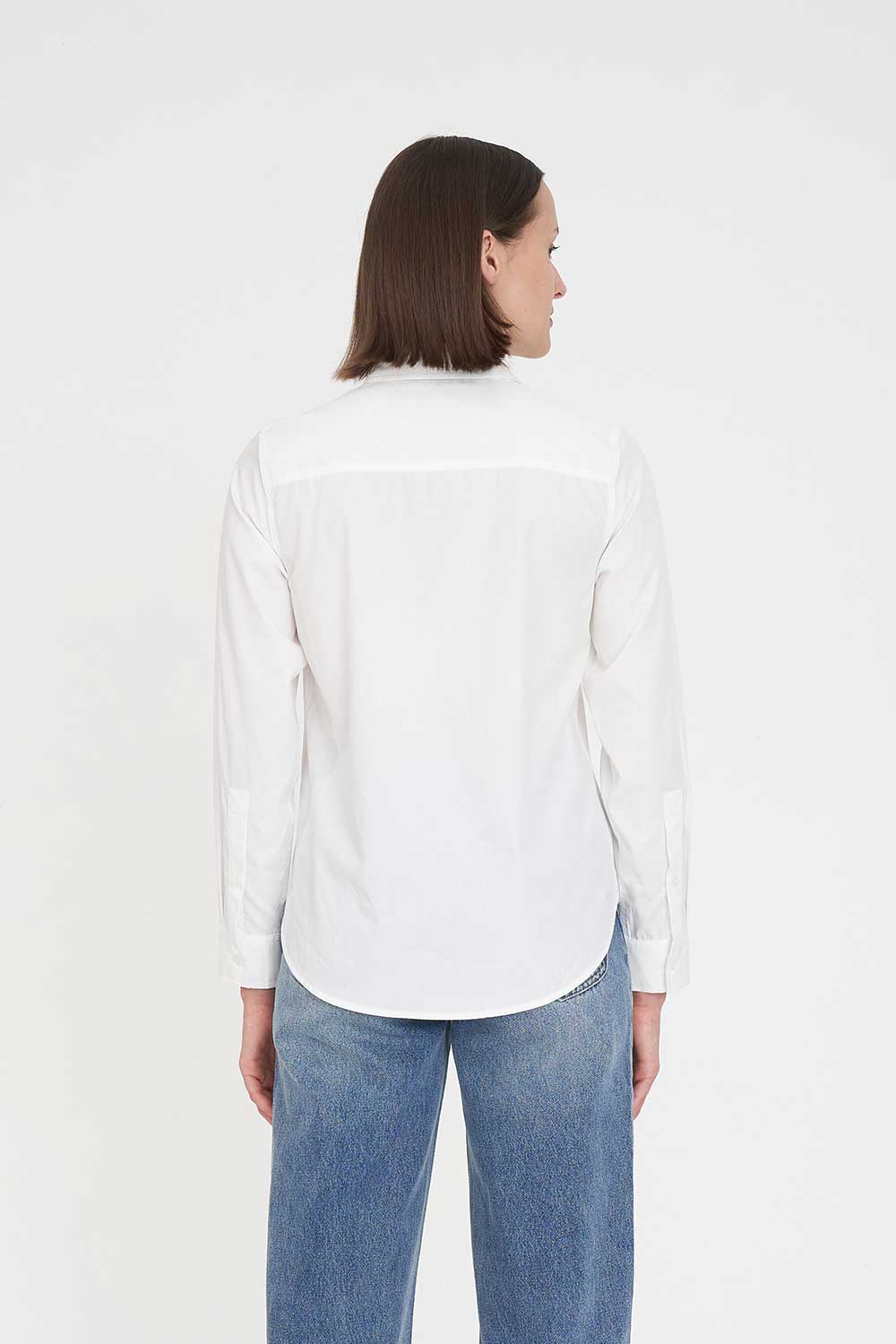 CLASSIC BUTTON UP SHIRT WHITE - Image 6
