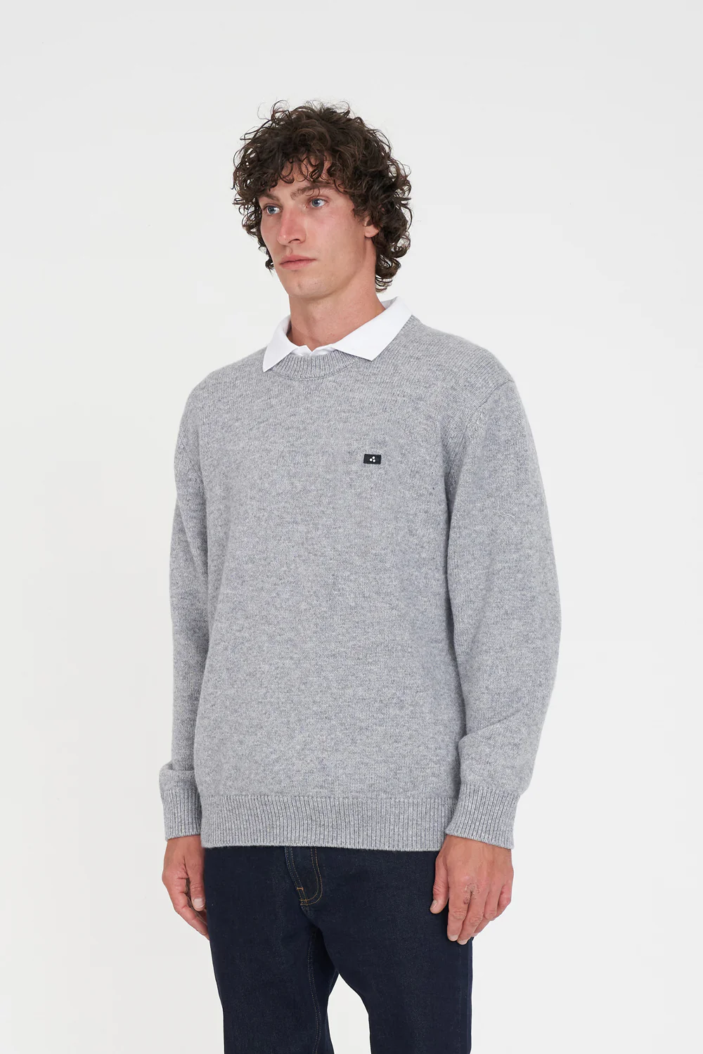 CLASSIC KNIT CREW/ 3BALL GREY MARLE - Image 5