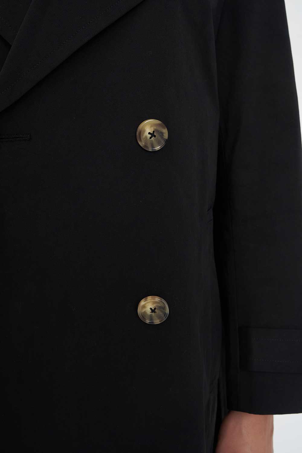 CLASSIC TRENCH COAT BLACK - Image 6