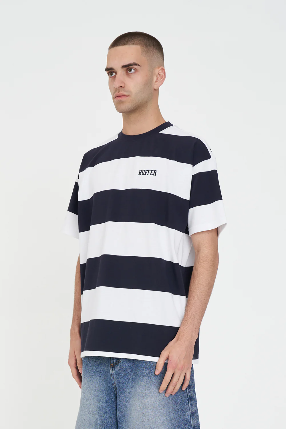 GAME DAY STRIPE TEE NAVY/WHITE - Image 4