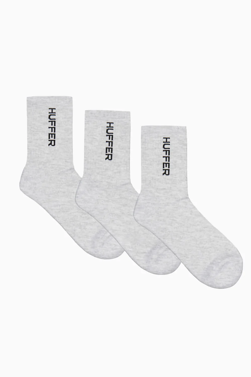 HFR RIB SOCK/3 PACK GREY MARLE