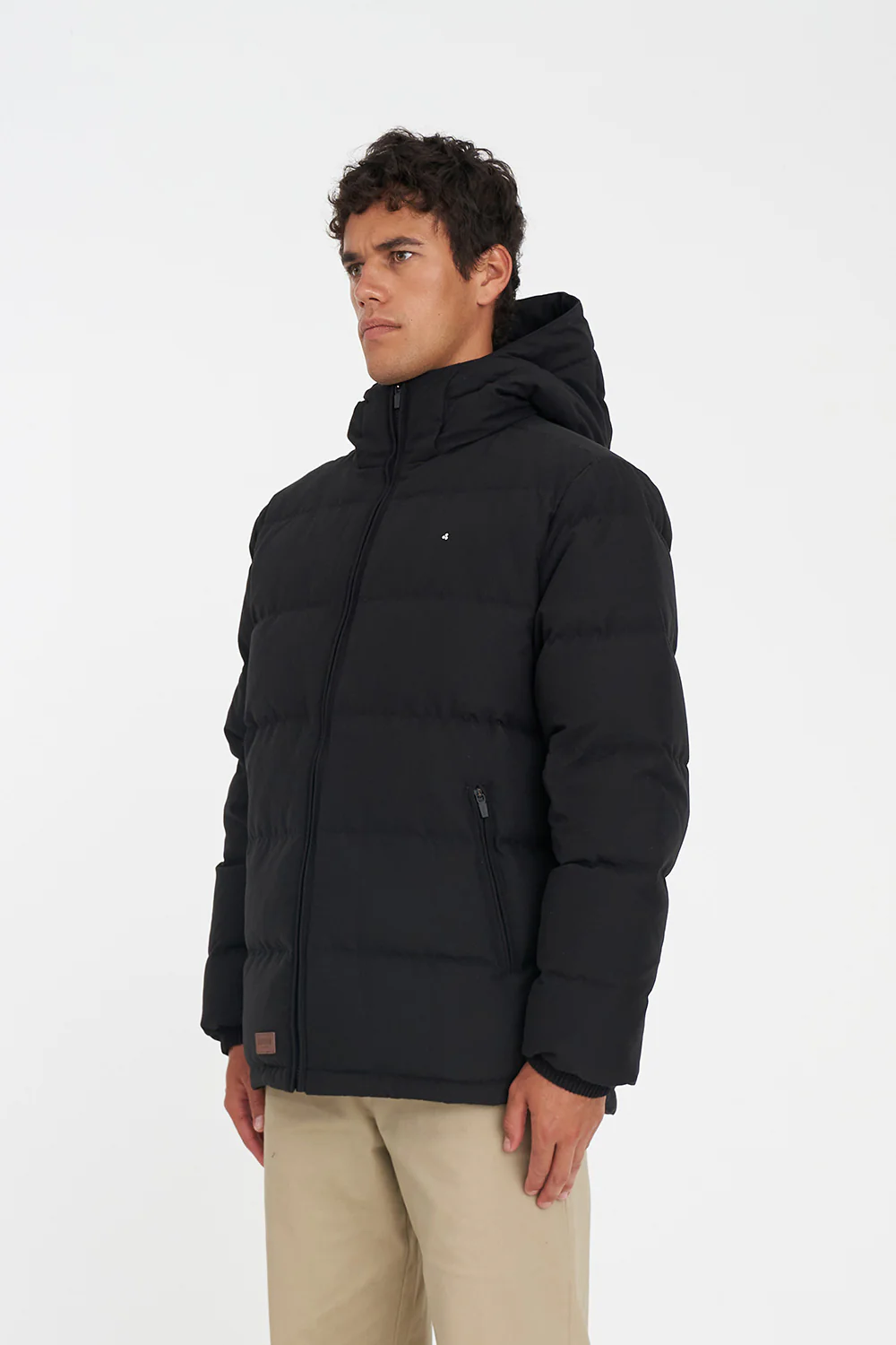MENS CLASSIC DOWN JACKET BLACK - Image 6