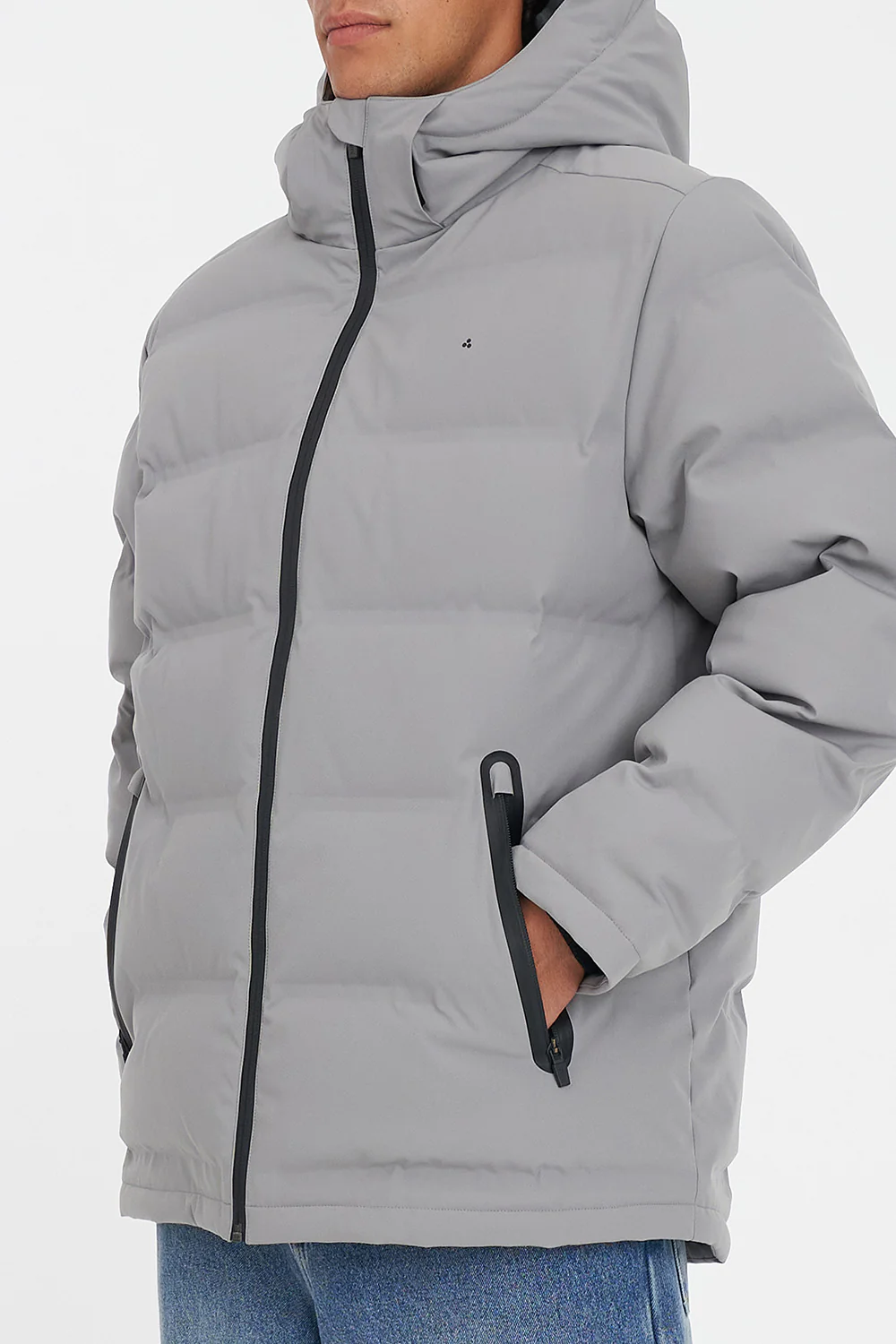 MENS INFINITYTECH SUPERDOWN JACKET GREY - Image 5