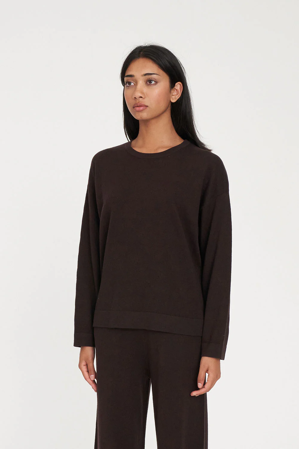 MERINO NEVE CREW CHESTNUT - Image 3