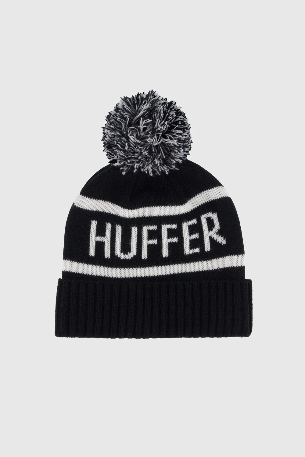 SIDELINE POMPOM BEANIE BLACK