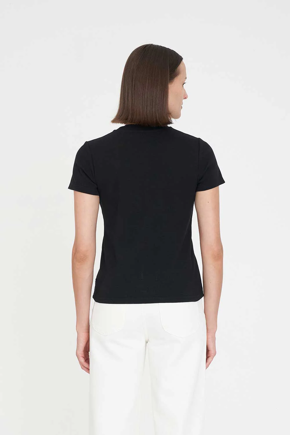 SLIM RIB TEE/3BALL BLACK - Image 6