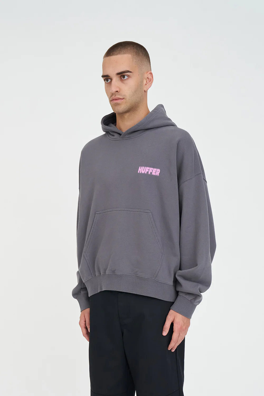 SUB CROP HOOD 350/HAZE FLINT GREY - Image 6