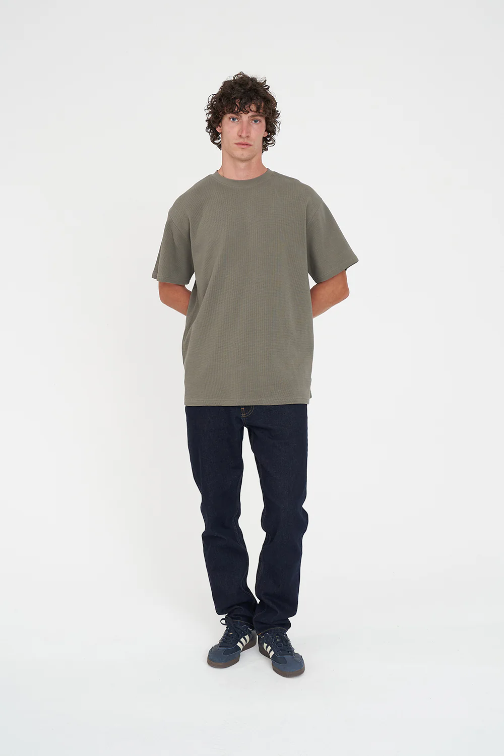 WAFFLE SUP TEE KHAKI - Image 2