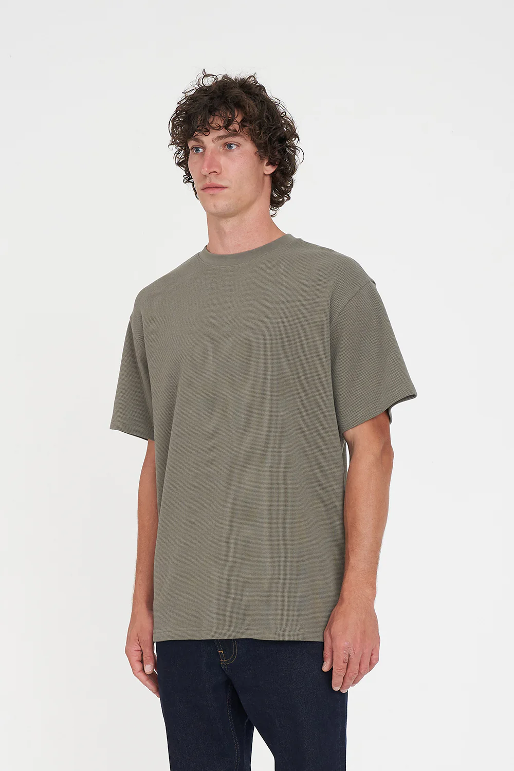 WAFFLE SUP TEE KHAKI - Image 3