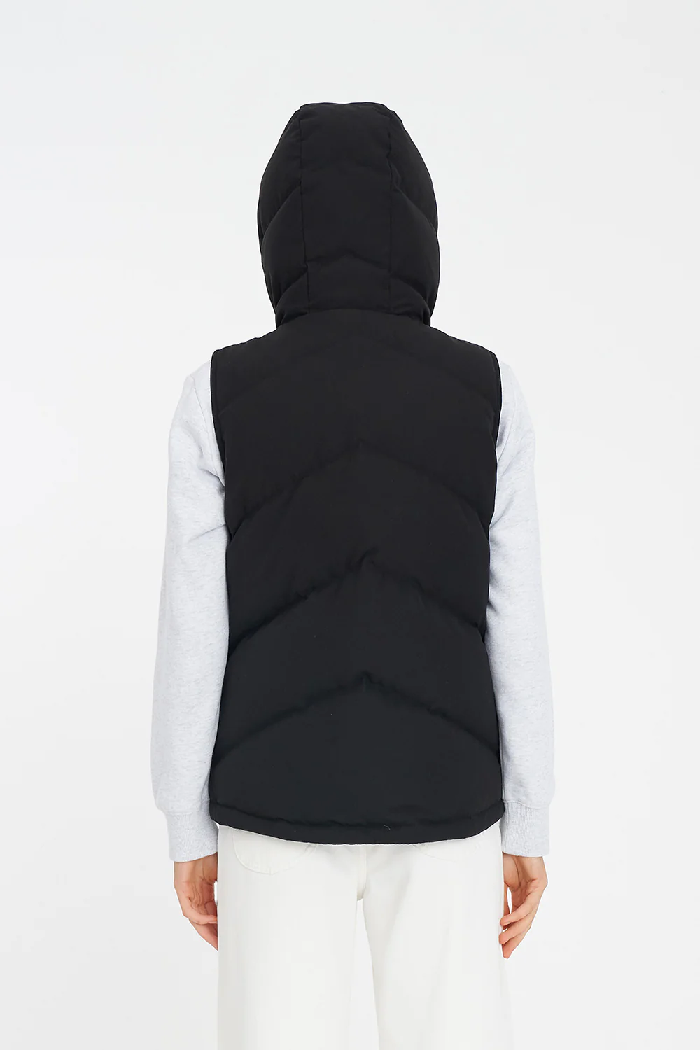 WOMENS CLASSIC DOWN VEST BLACK - Image 11
