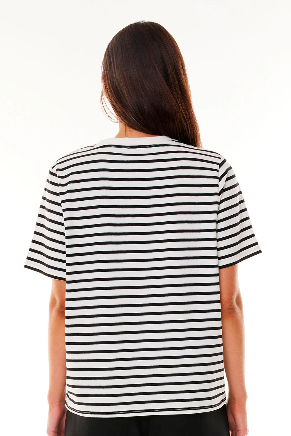 WMNS OUI OUI CLASSIC TEE BLACK/CHALK - Image 5