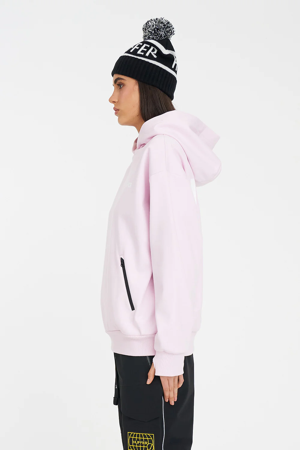 WOMENS SNOW HOOD PINK - Image 4